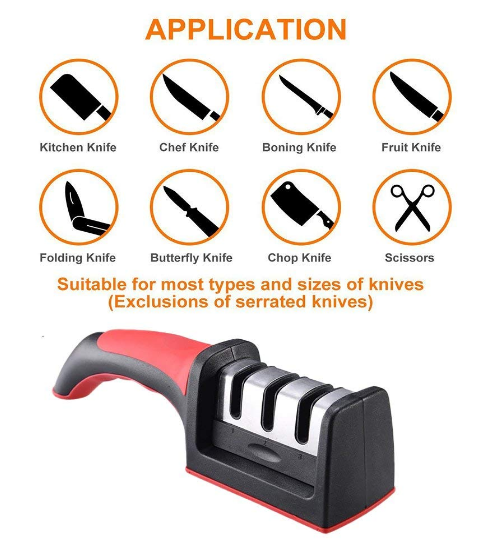 3 Stages Professional Kitchen Knife Sharpening