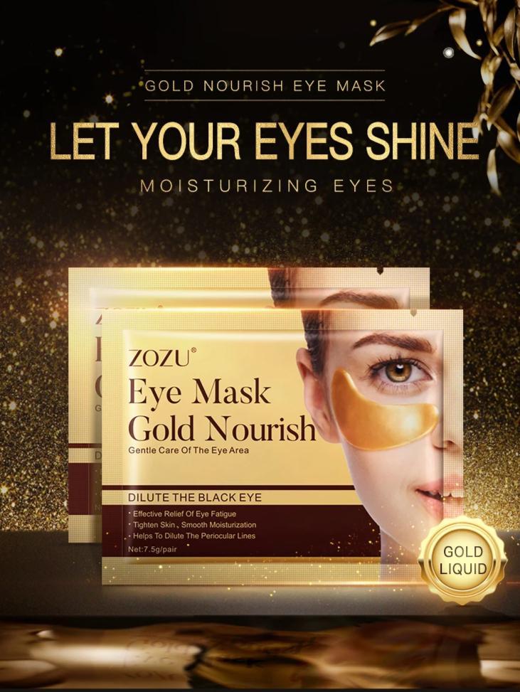 Gold Crystal Collagen Eye Masks