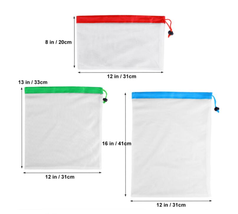 12pcs Reusable Produce Bags