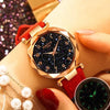 Starry Sky Dial Leather Strap Wristwatch